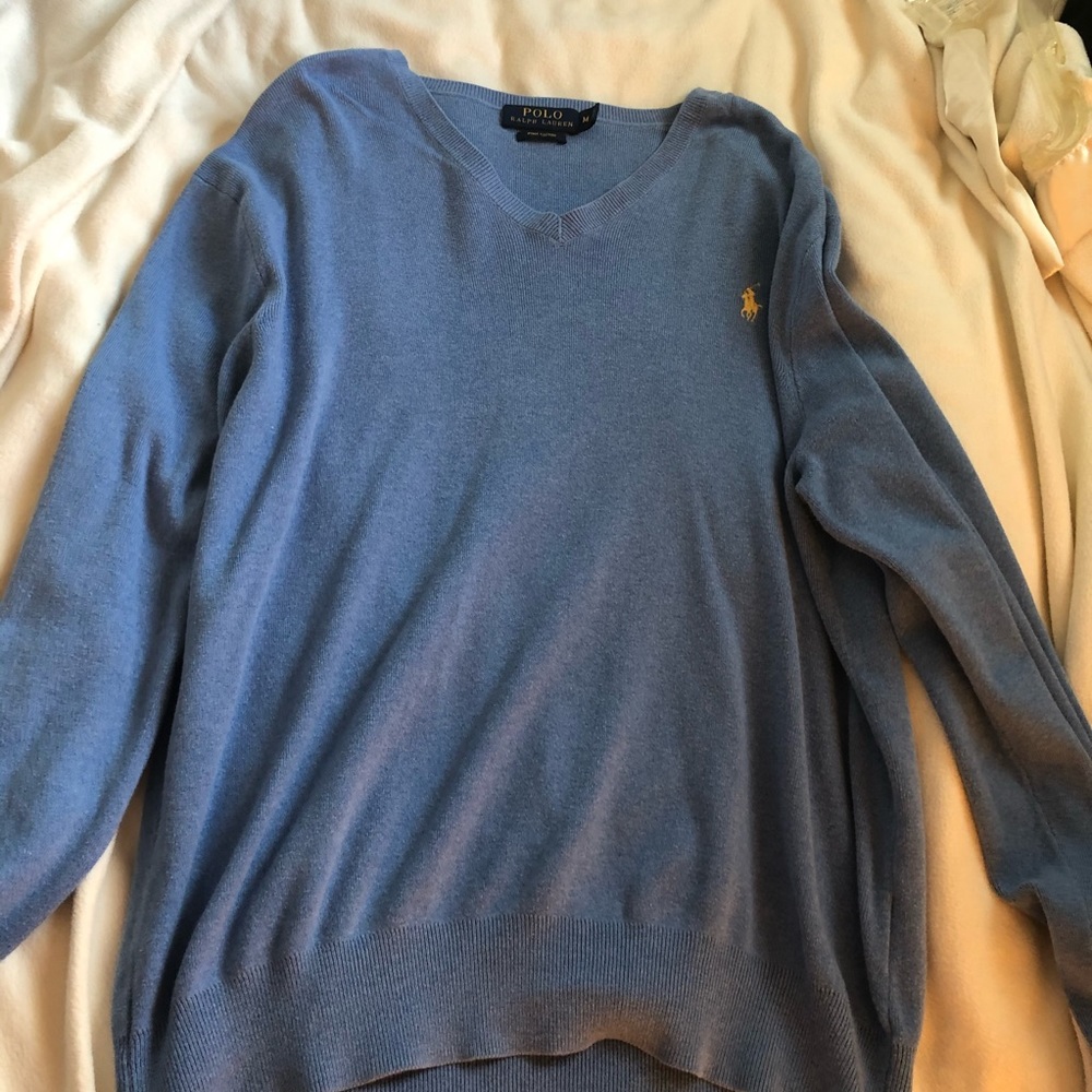 Blue v neck sweater